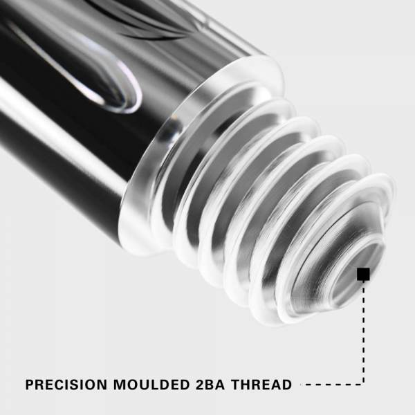 TARGET PRO GRIP - CLEAR - SHORT - 9 Stück Dart Shafts