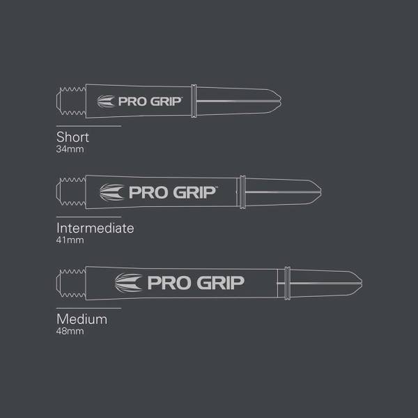 TARGET PRO GRIP - PURPLE - INTERMEDIATE - 9 Stück Dart Shafts