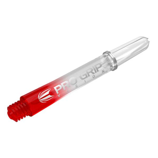 TARGET PRO GRIP VISION - RED - MEDIUM - 9 Stück Dart Shafts