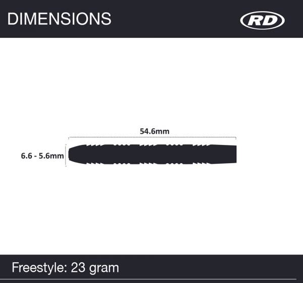 RED DRAGON Steeldarts FREESTYLE - 23g - 90% T
