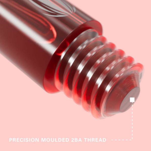 TARGET PRO GRIP VISION - RED - SHORT - 9 Stück Dart Shafts