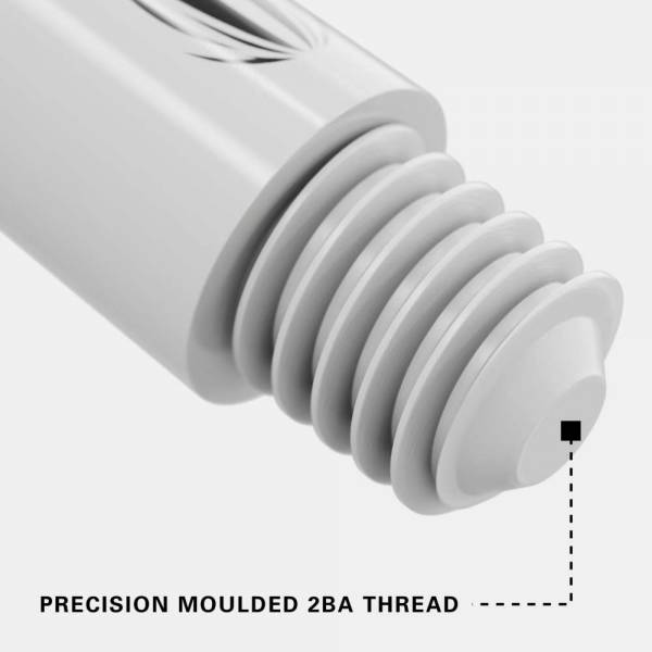 TARGET PRO GRIP - WHITE - INTERMEDIATE - 9 Stück Dart Shafts