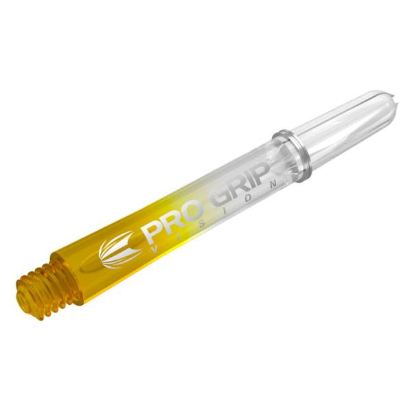 TARGET PRO GRIP VISION - YELLOW - SHORT - 9 Stück Dart Shafts