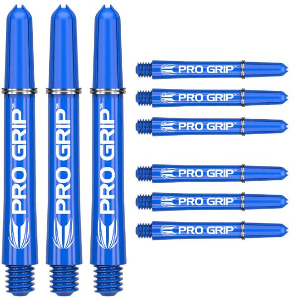 TARGET PRO GRIP - BLUE - MEDIUM - 9 Stück Dart Shafts