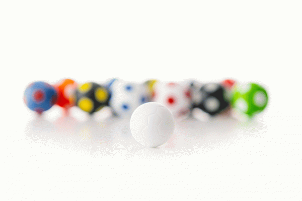 Robertson WINSPEED Tischfussball Bälle - weiss/blau - 10 Stk - Töggelibälle