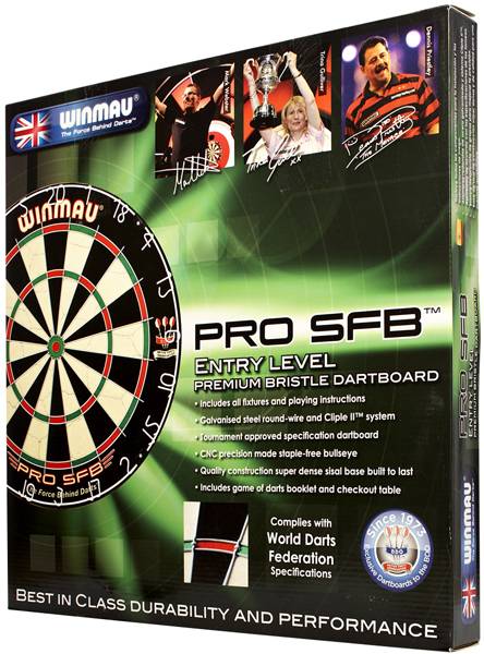 WINMAU PRO SFB - Dartboard for Steel- & Softdarts - 3015