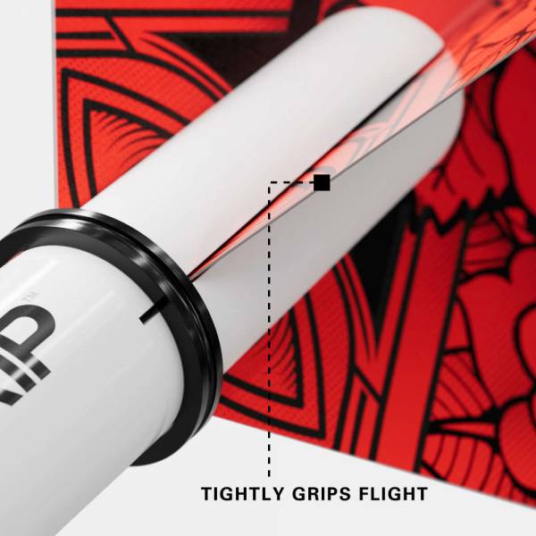 TARGET PRO GRIP - WHITE - INTERMEDIATE - 9 Stück Dart Shafts
