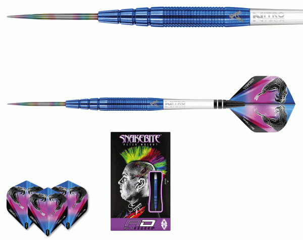 RED DRAGON Peter Wright Snakebite PL 15 Blue - 24g - 90% T