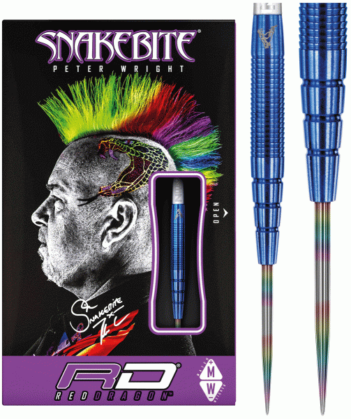 RED DRAGON Peter Wright Snakebite PL 15 Blue - 24g - 90% T